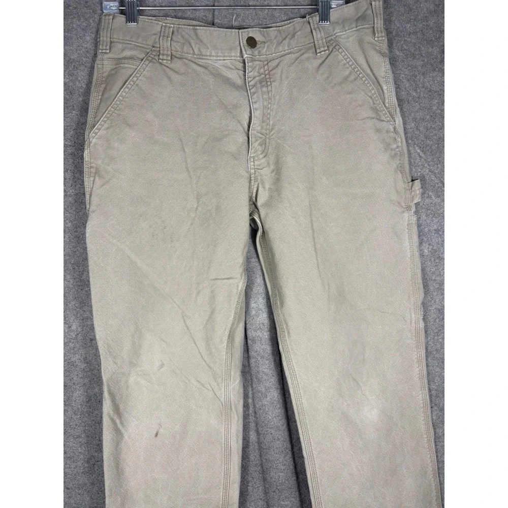 Carhartt Rugged Flex Relaxed Fit Duck Utility Work Pants Tan BN3279-M 34x30